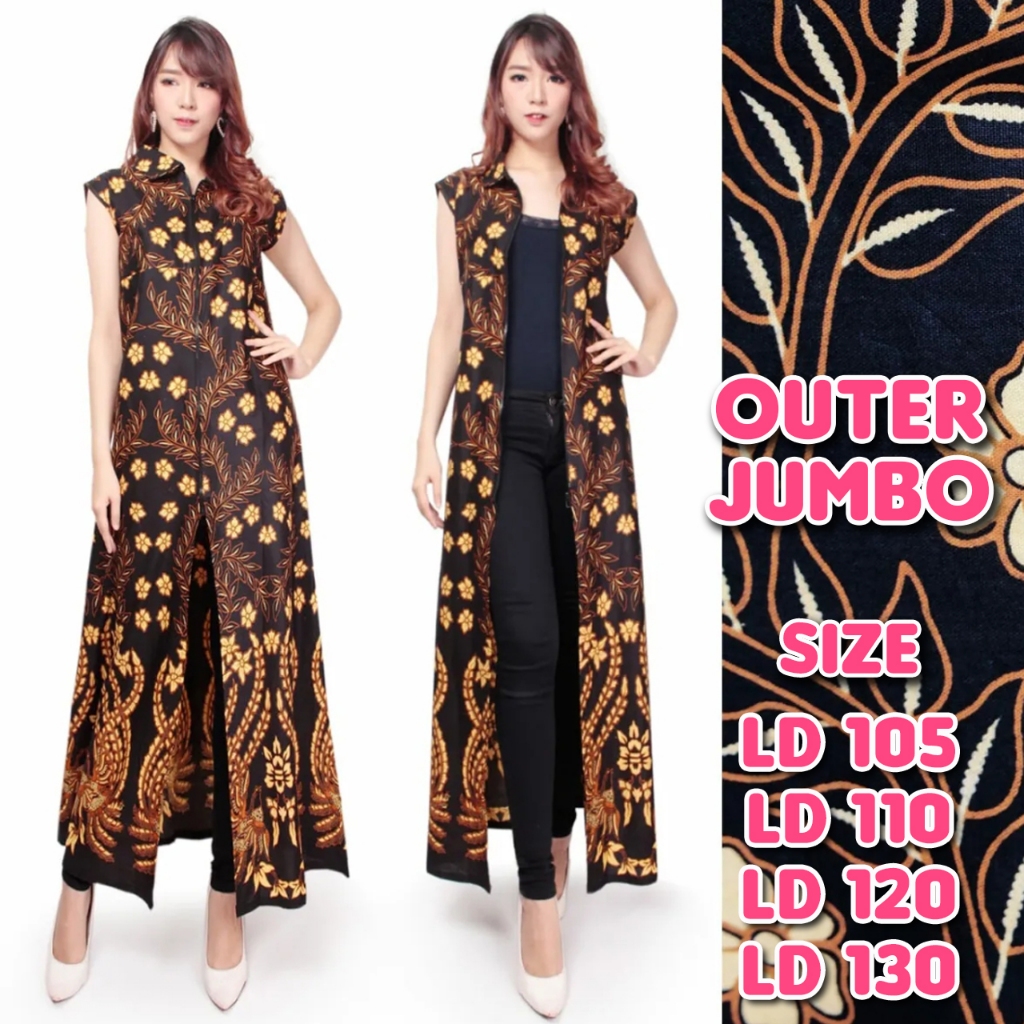 OUTER BATIK / COUPLE BATIK / OUTER JUMBO / COUPLE OUTER JUMBO / OUTER BATIK / OUTER BATIK WANITA / O
