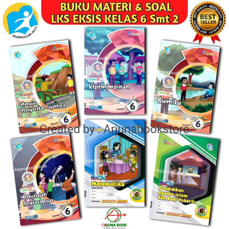 BUKU LKS EKSIS TEMA 6 7 8 9 MAT JAWA AGAMA ISLAM KELAS 6 SD/MI Semester 2 Kurikulum 2013