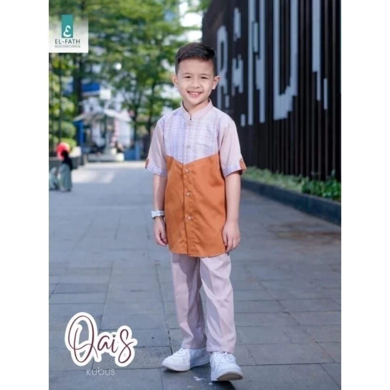 Baju muslim koko anak El-Fath original Koko Qais stelan baju muslim stylish//Baju koko anak// koko l