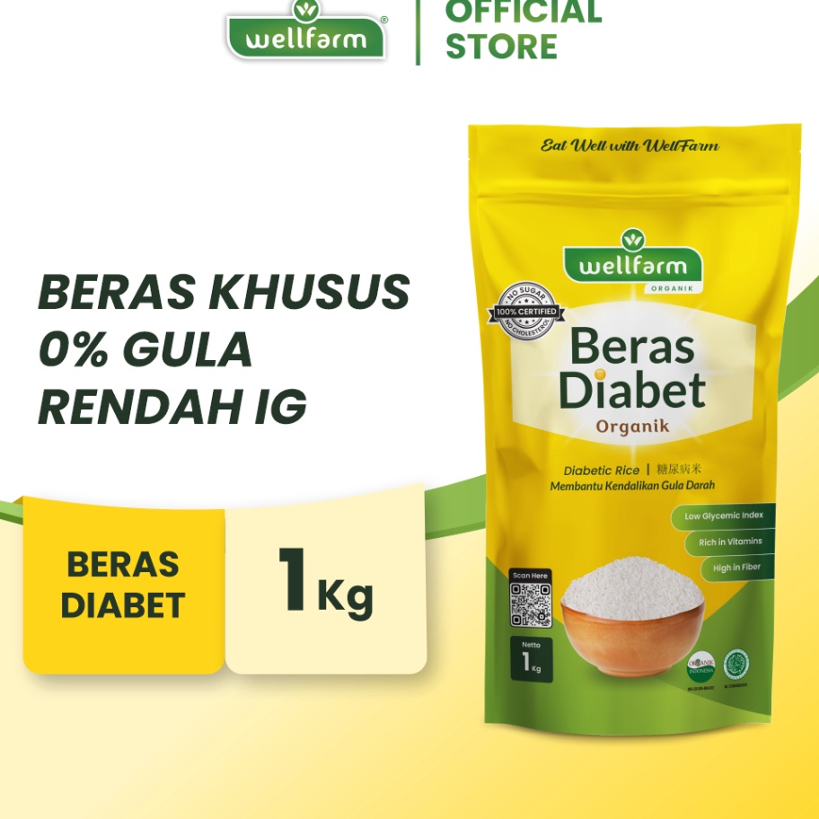 

FSASH SALE Wellfarm Beras Diabetes Organik 1 Kg