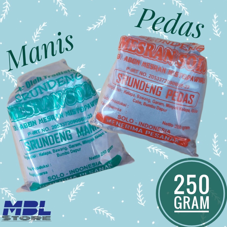 

Dijamin Ori Serundeng Mesran Solo