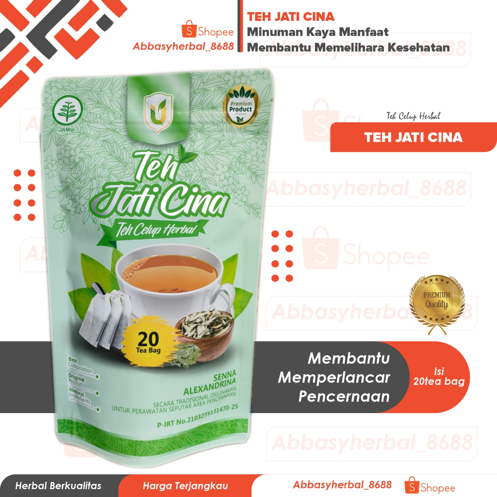 

Abbasy Herbal_Teh Jati Cina | Jati Cina | Daun Jati Cina | Original Product Usybah 20 Tea Bag