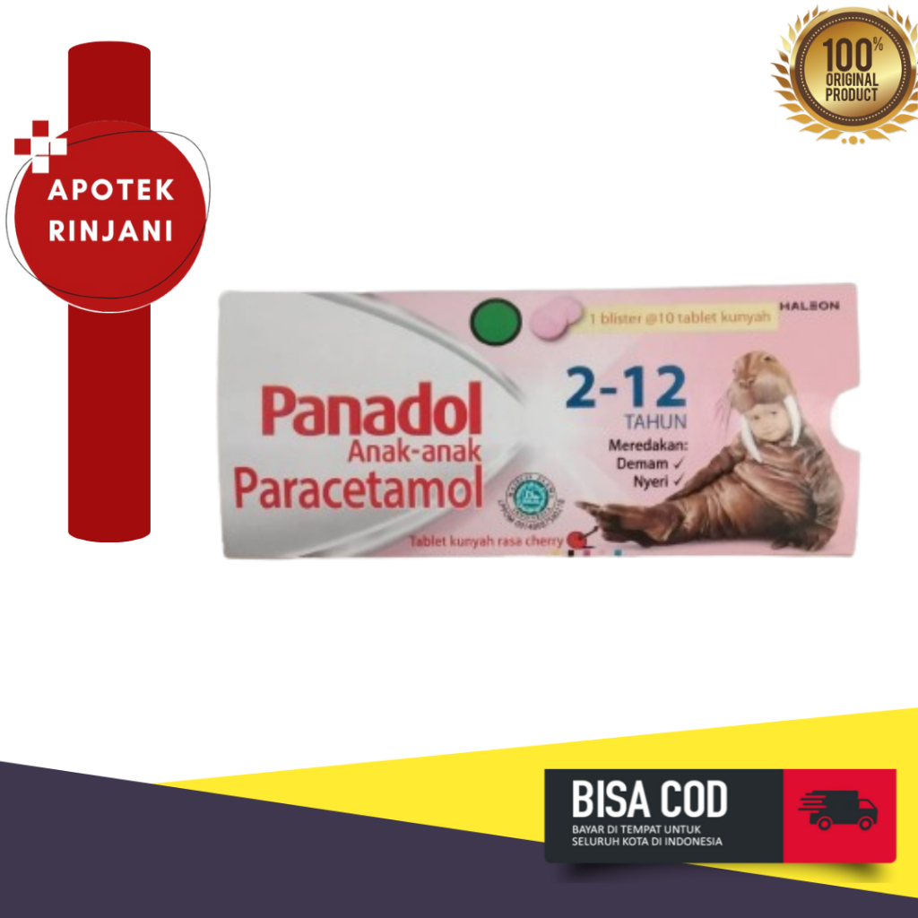 PANADOL ANAK CHEWABLE (10 TABLET KUNYAH)