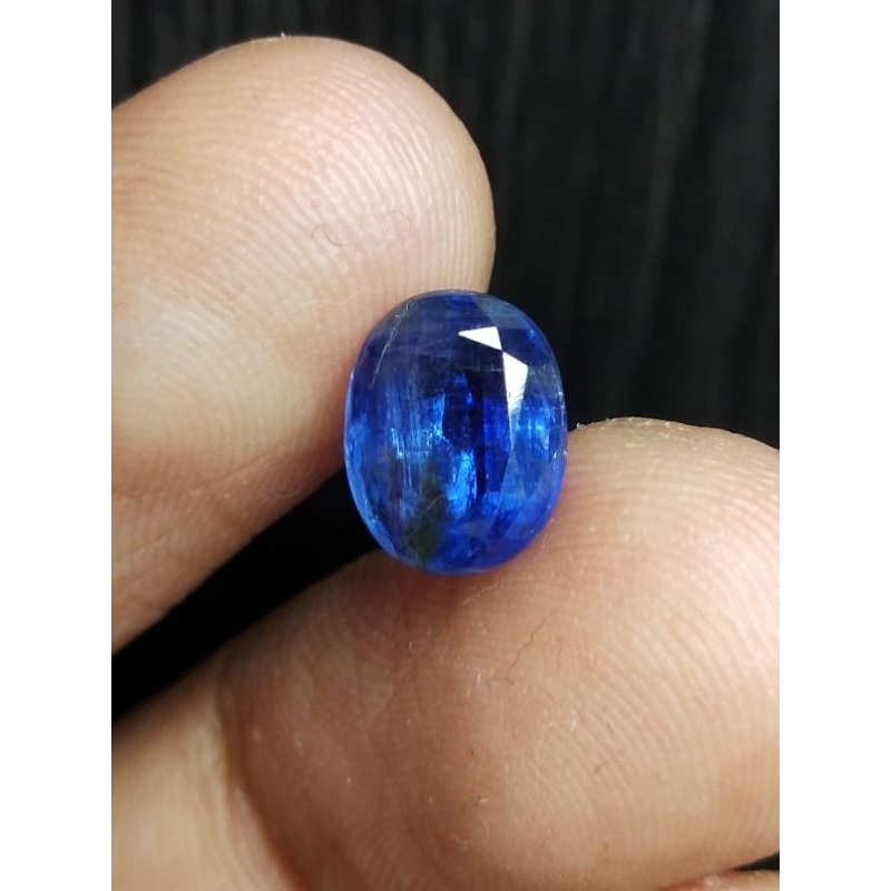 Natural Blue Sapphire 9x7x4 mm 2.3 Ct Kyanite Australia Oval Cutting NTD Asli Code 585