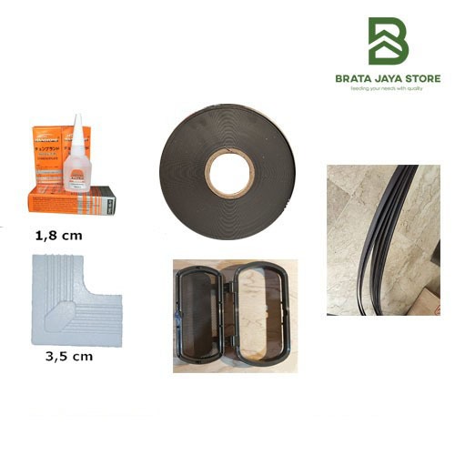 Aksesoris Kasa Kawat Nyamuk Alumunium DIY Custom Magnet Jendela Ventilasi Lubang