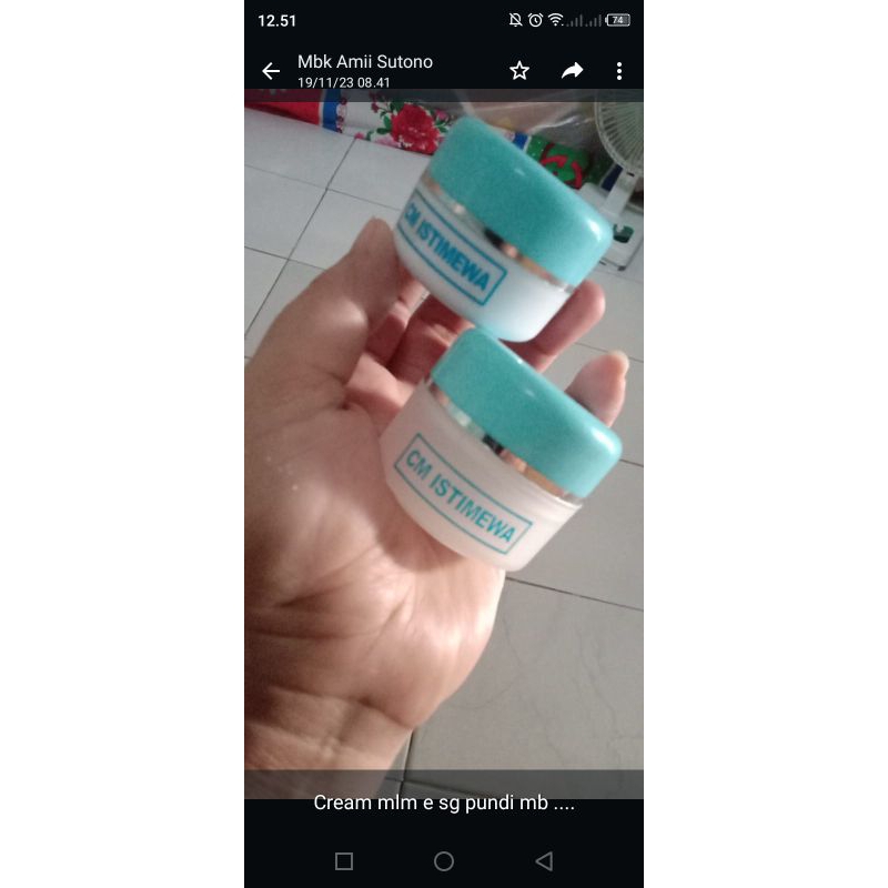 suncreen& night cream Cm istimewa 100% asli