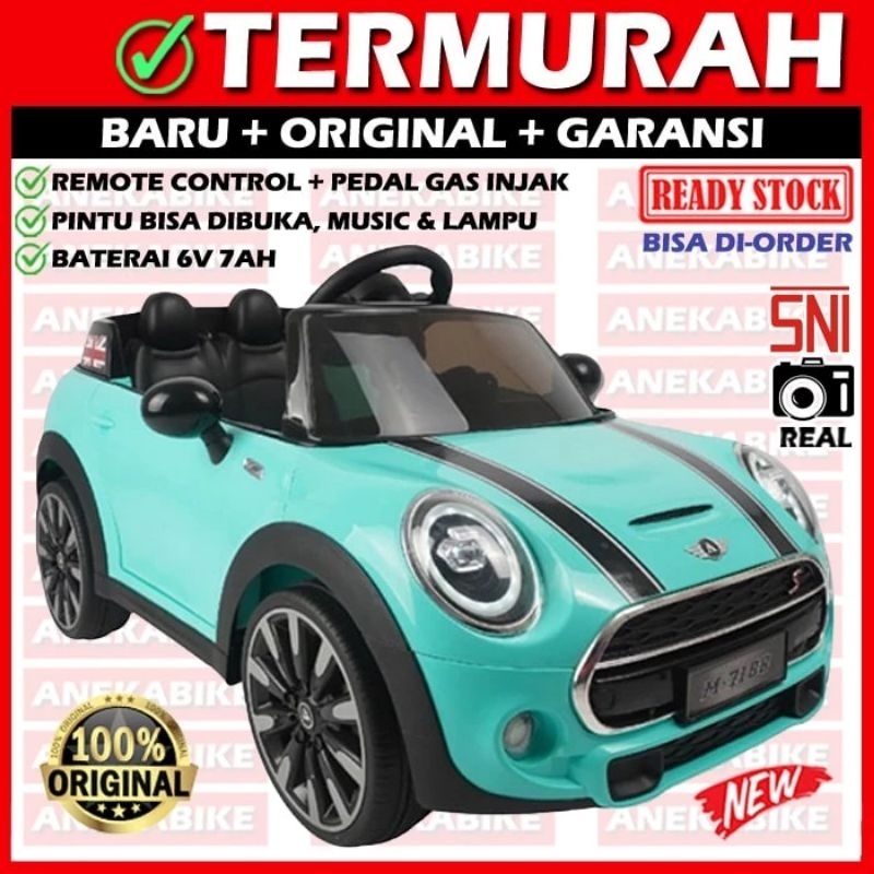 mobil aki mini Cooper anak