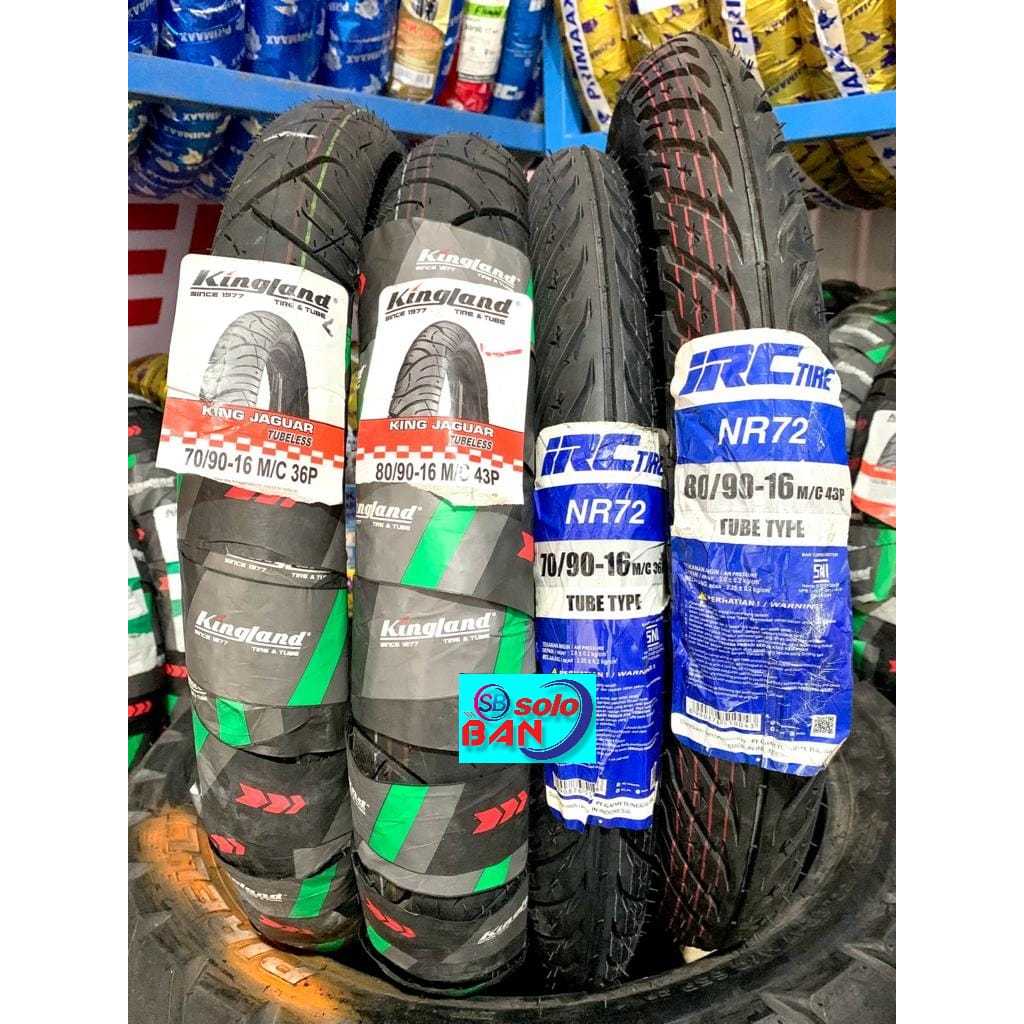 BAN MOTOR KINGLAND JAGUAR 70/90-16 80/90-16 BAN RING 16 TUBELESS DAN BAN IRC 70/90-16 80/90-16 BAN R