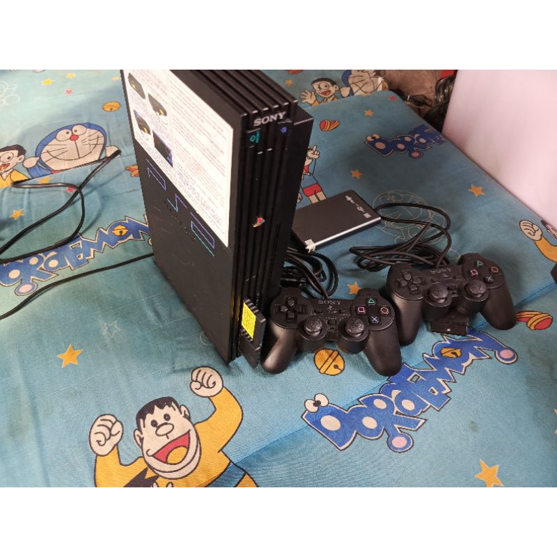 PS2 fat hardisk external bekas 250GB+230 game+2stik+memory 8MB+