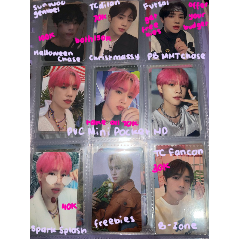 PC / Photocard The Boyz Boys TBZ Album Thrill Ride Maverick Splash Kick Bang Spark Benefit Bene POB 