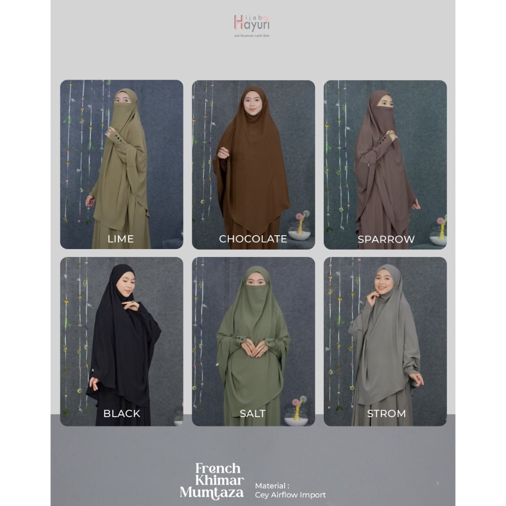 French Khimar Mumtaza by Hijab Hayuri