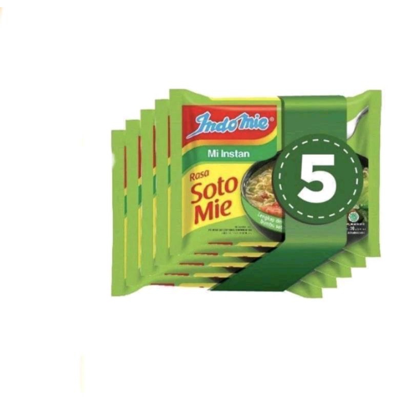 

INSTAN INDOMIE SOTO 5 Pcs