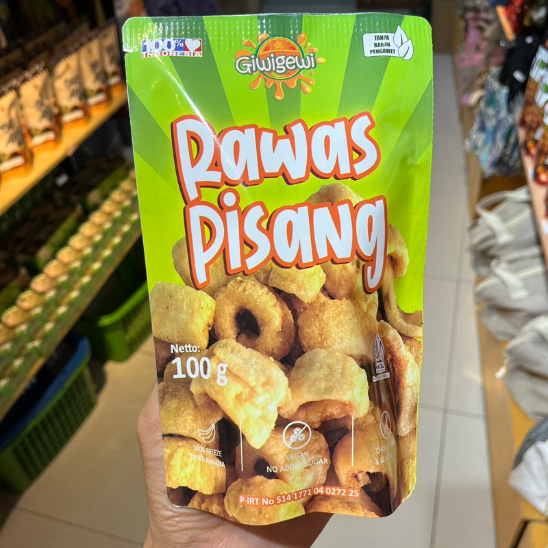 

PISANG RAWAS / PISANG CRISPY / PISANG VACUM / BANANA CHIPS GIWIGEWI 100 GRAM