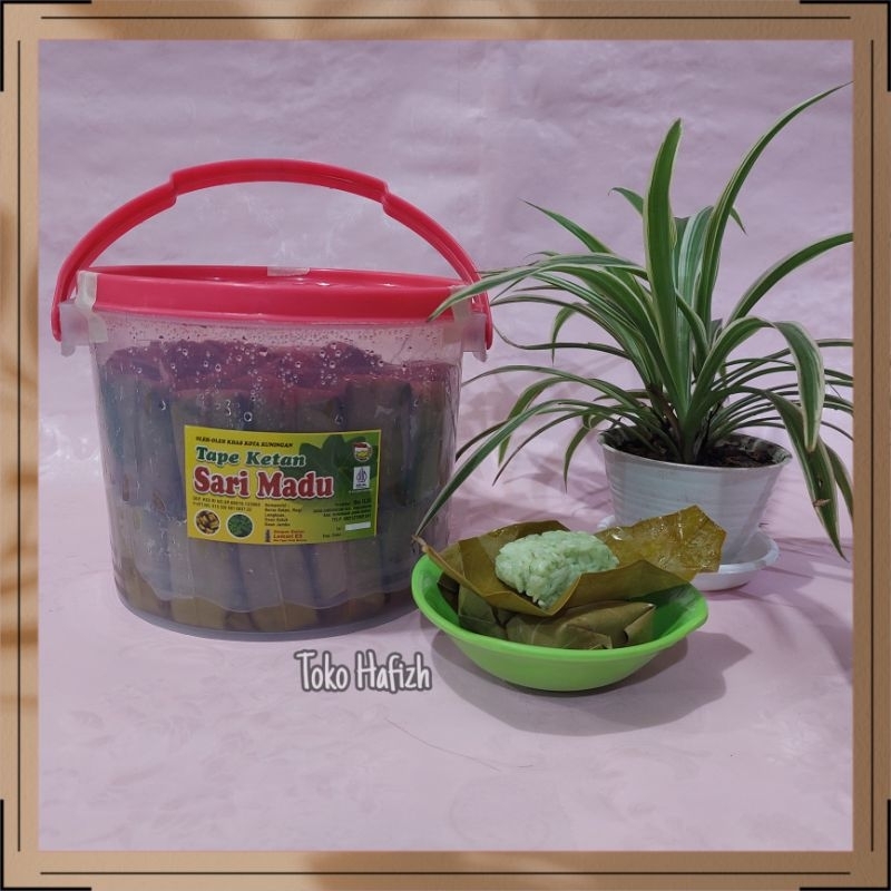 

Tape Ketan Kemasan Toples Bungkus Daun Jambu Isi 50 pcs / Khas Kuningan