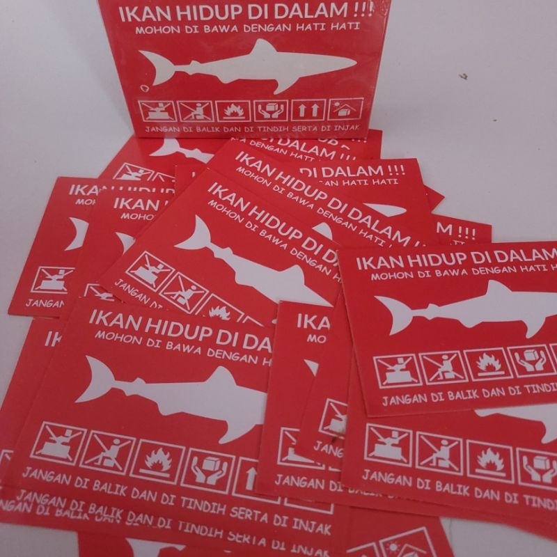 

STIKER penanda IKAN HIDUP DI DALAM