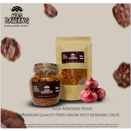 

bawang goreng rasa rendang by MAS BAWANG