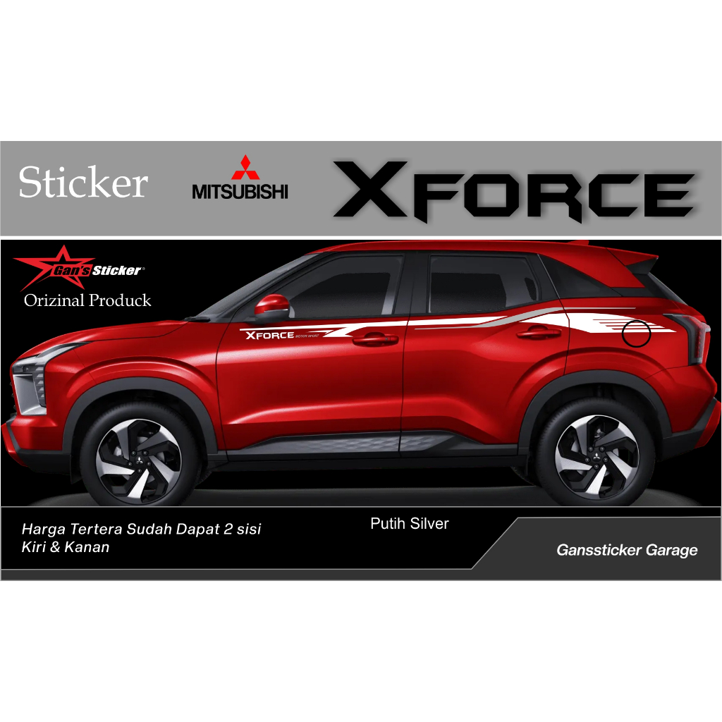 sticker Mitsubishi xforce 2023 2024 aksesoris Mitsubishi xforce 2023 2024