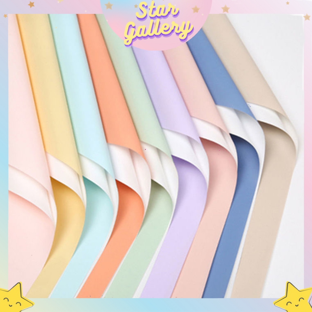 

Kertas Buket Bunga Flower Wrapping Cellophane Solid Colors Polos Warna KB6121