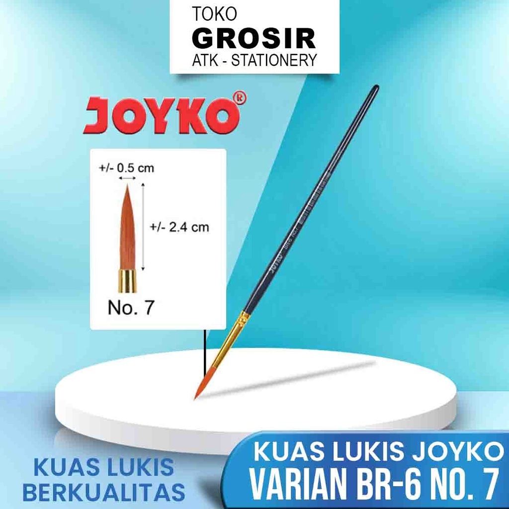 

Brush Kuas Cat Air Cat Minyak Lukis Acrylic Joyko BR-6 No.7