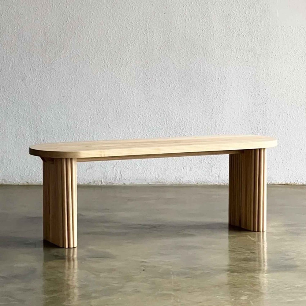 Niha Bench Bangku Makan Minimalis Kayu Solid