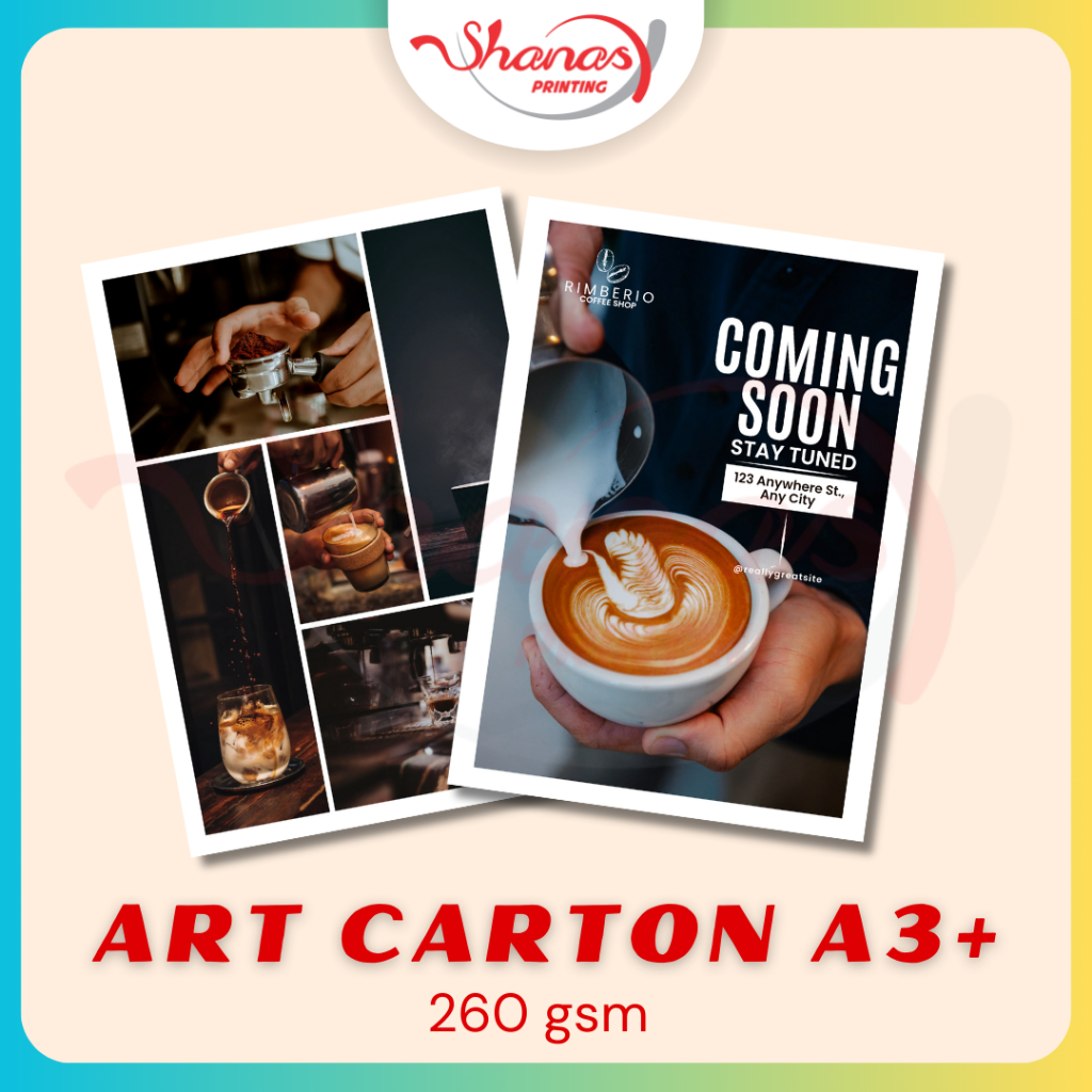 

Cetak A3+ ART CARTON 260gr