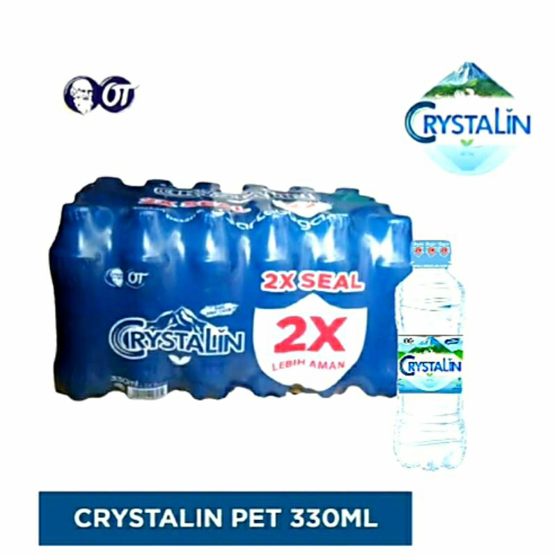 

AMS Crystalin Air Mineral isi 24 Crystalline Botol 330 ml