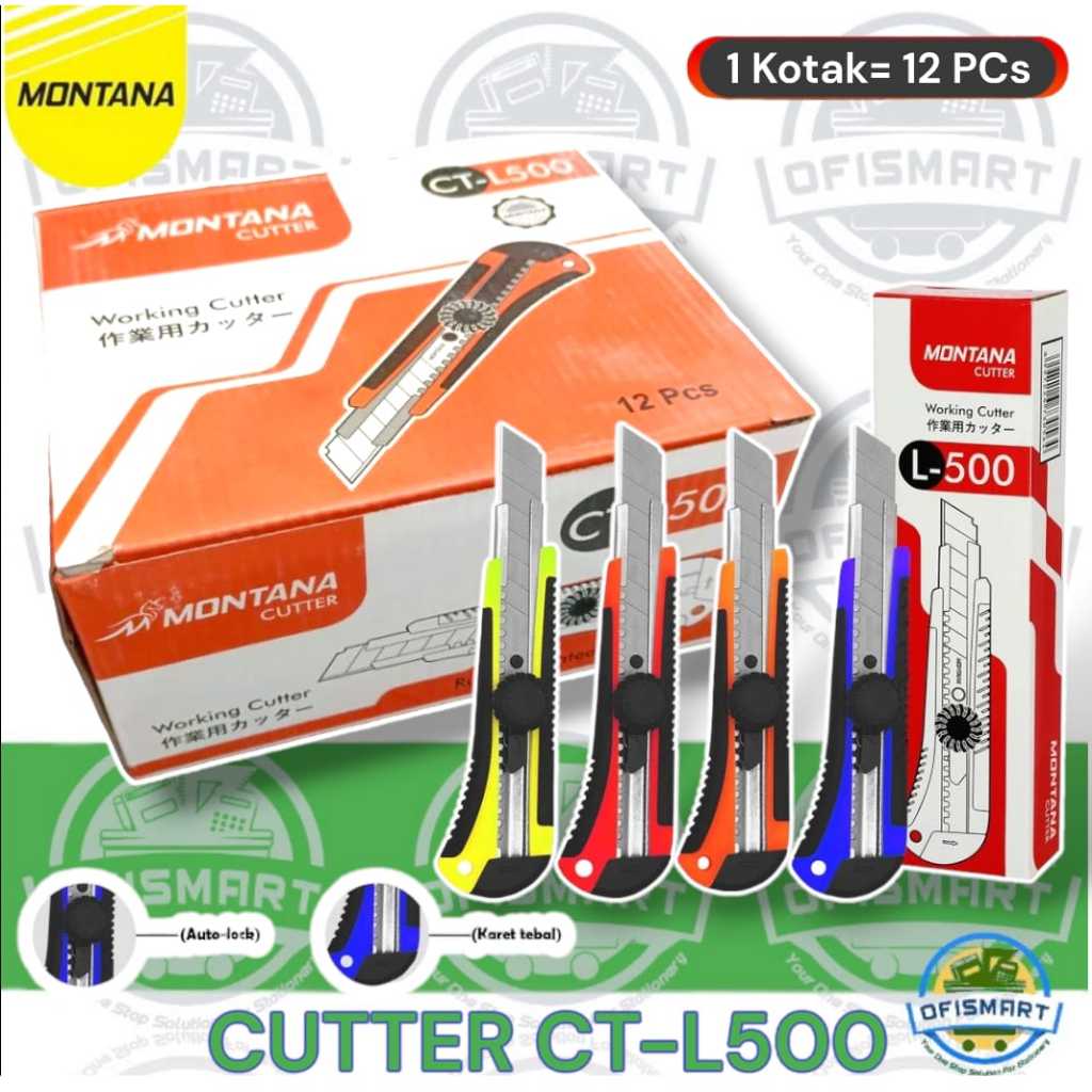 

Montana Cutter Pisau Pemotong Besar CT L-500 | @1Ktk=12PCs