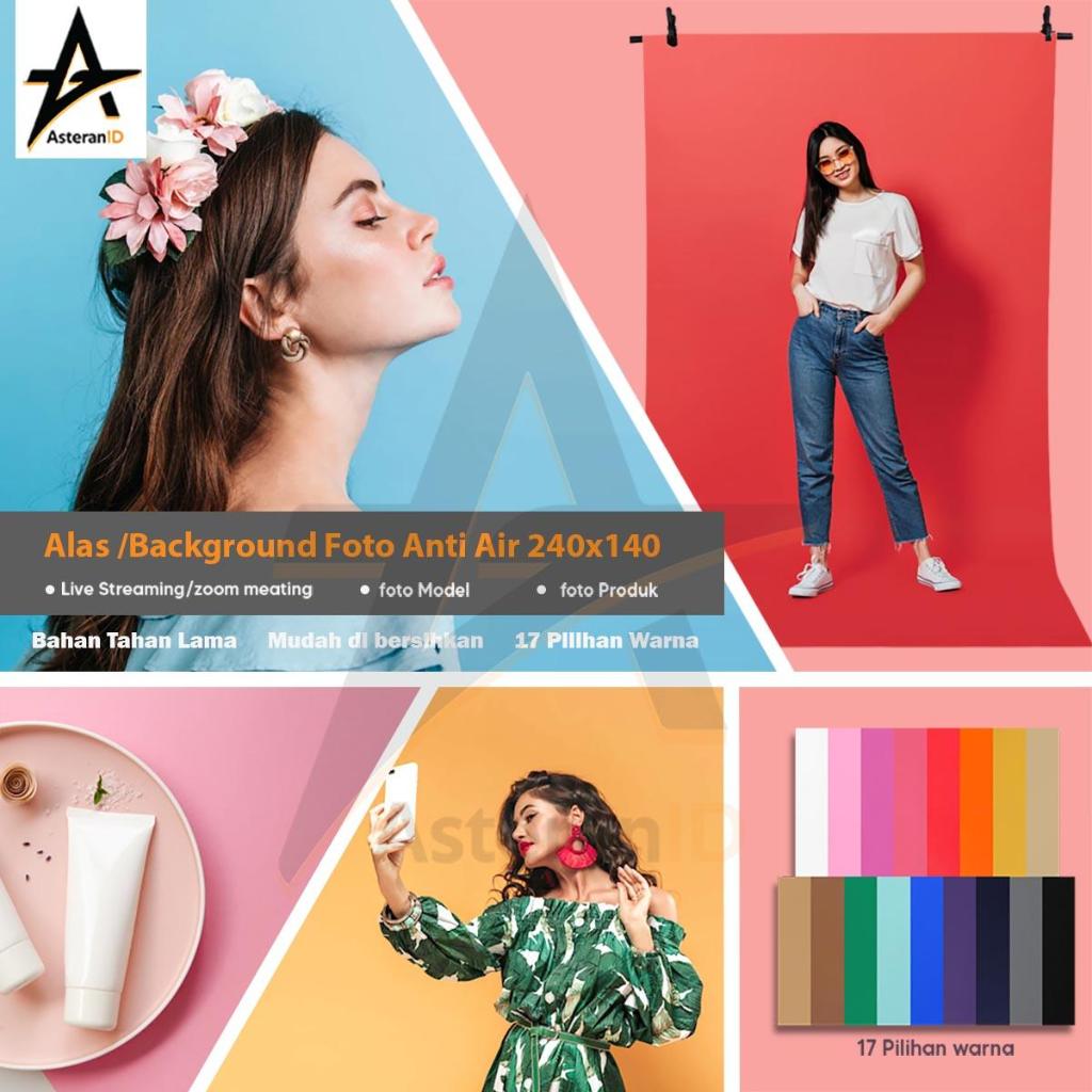 Alas Foto Anti Air Ukuran 240x140cm