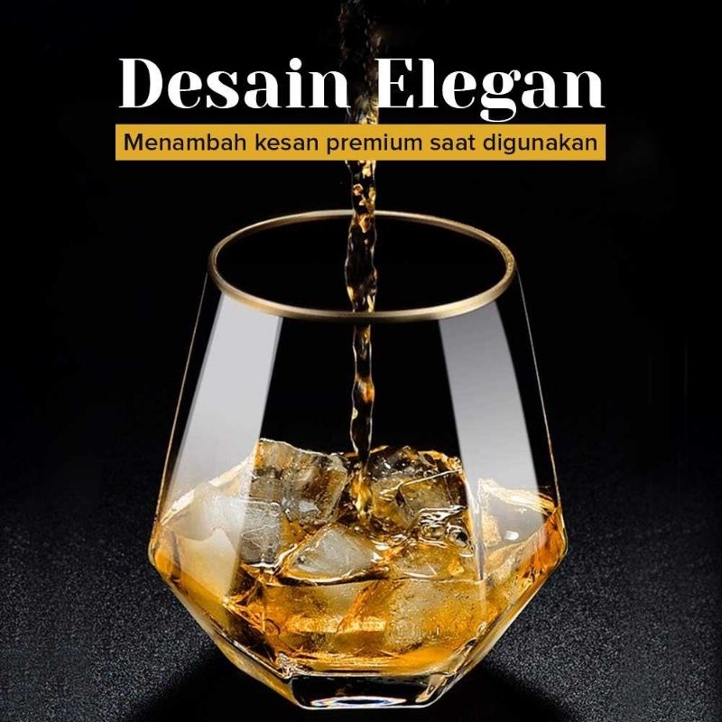 Gelas Minuman Diamond Crystal Glass Cup 310 ml