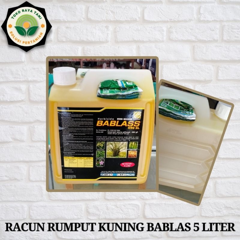 Jual Racun Rumput Sistemik Kuning Bablas 490sl isi 5 liter