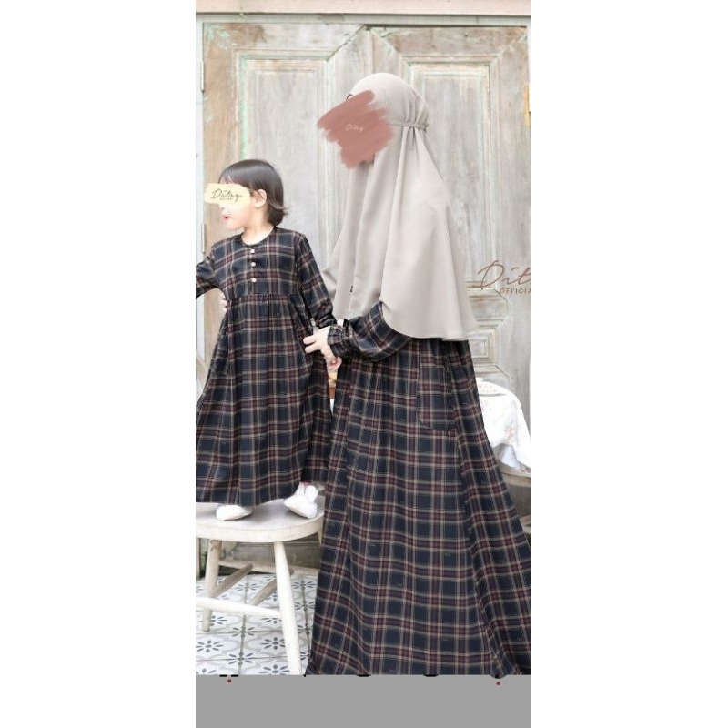 ditsy SQUARE MIDNIGHT BLUE NIGHTGOWN