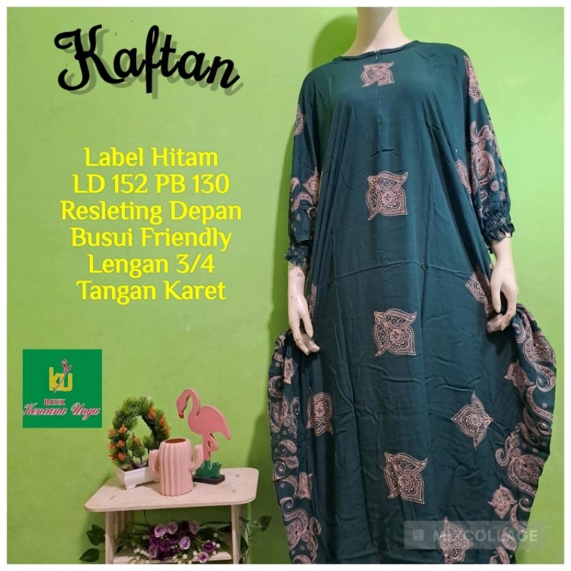 kaftan kencana ungu label hitam