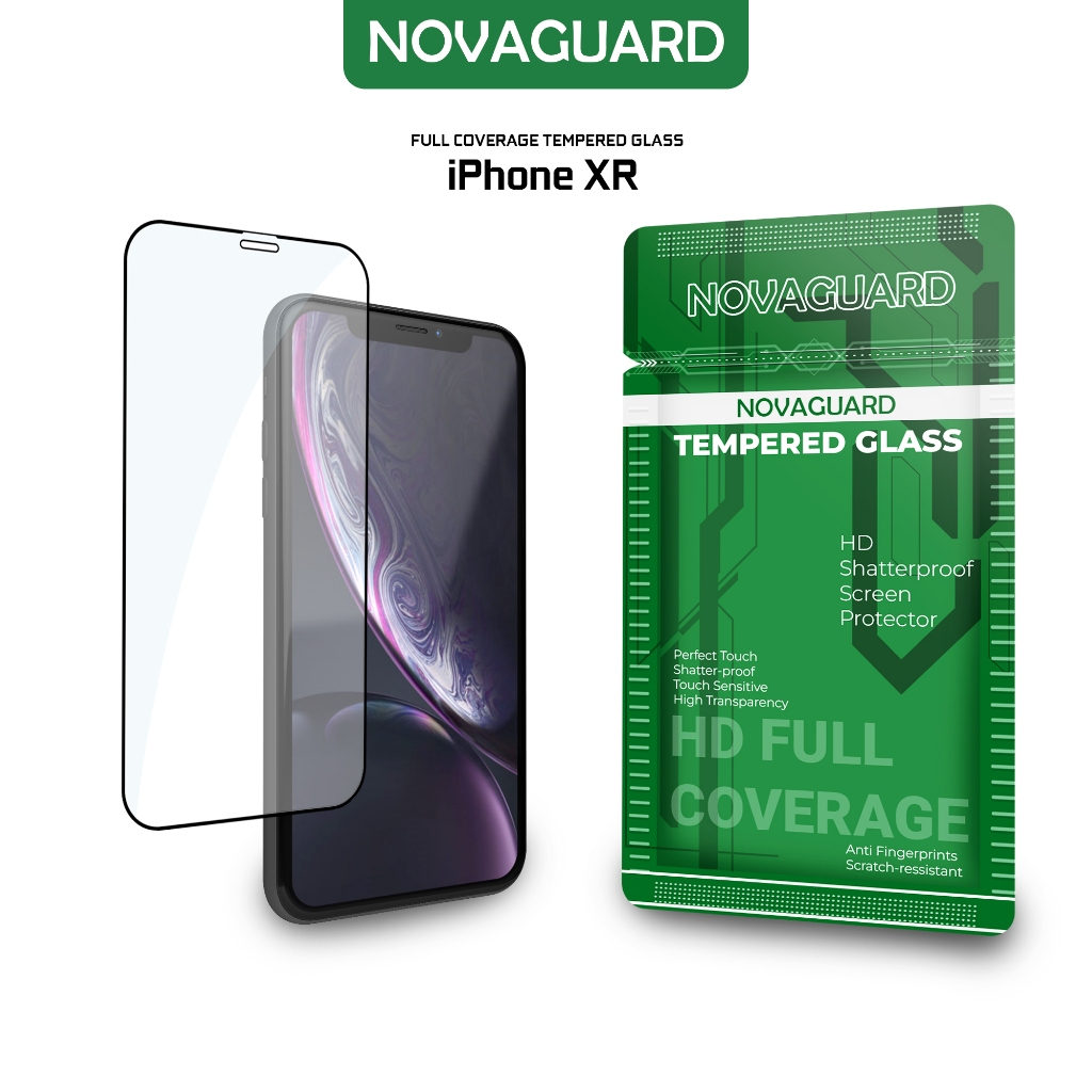 NovaGuard Anti Gores 5D tempered glass for iphone xr fullcover screen glass antigores 115 promax 15 