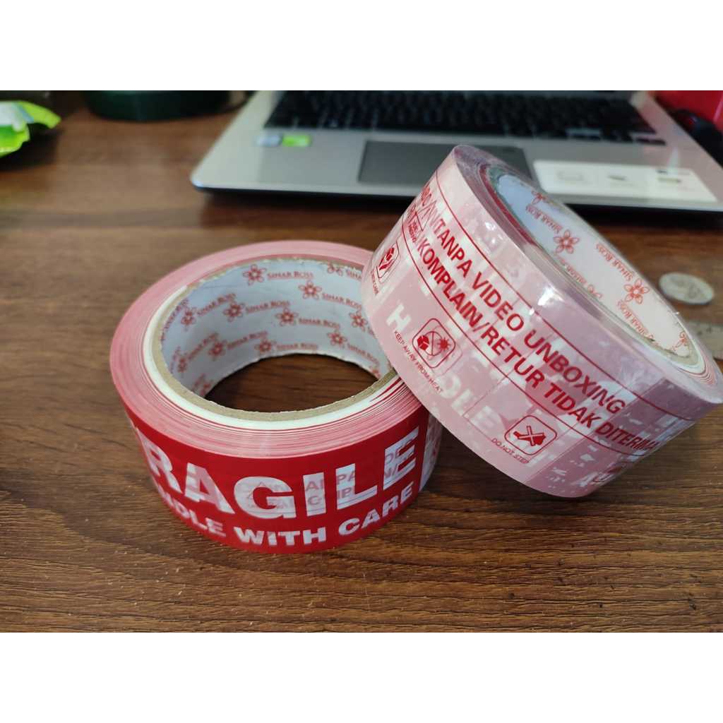 

[GOJEK] Lakban Fragile Unboxing Sinar Ross 45mm 90Y PER 2 DUS