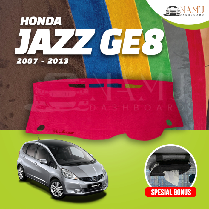 ALAS BULU DASHBOARD MOBIL JAZZ GE8 - COVER KARPET PELINDUNG DASBOR HONDA GEN 2 2007 2008 2009 2010 2