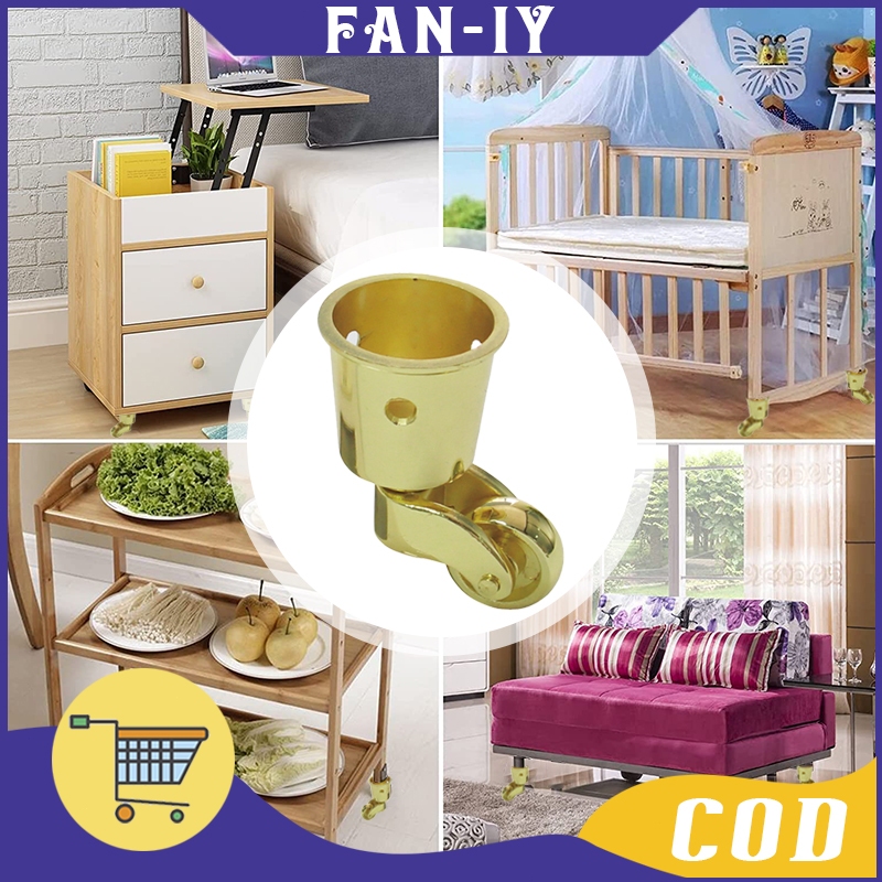 Roda Furniture Kecil Roda Rak Roda Kursi Meja Serbaguna Bahan Paduan Seng
