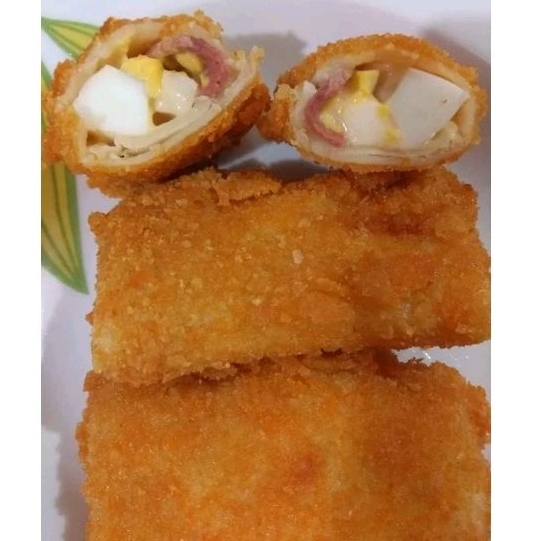 

Risol Mayo/Risoles isi Smooked Beef Keju Telur/Cemilan Gorengan