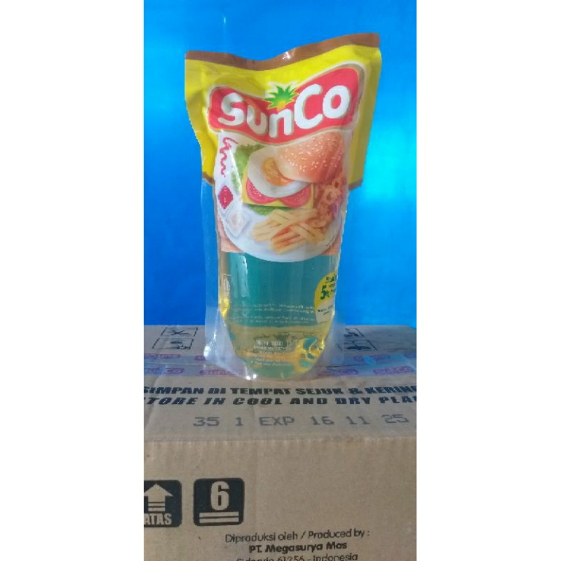 

PROMO MURAH MINYAK GORENG SUNCO KEMASAN POUCH 1 LITER / AGEN SEMBAKO MURAH JOMBANG