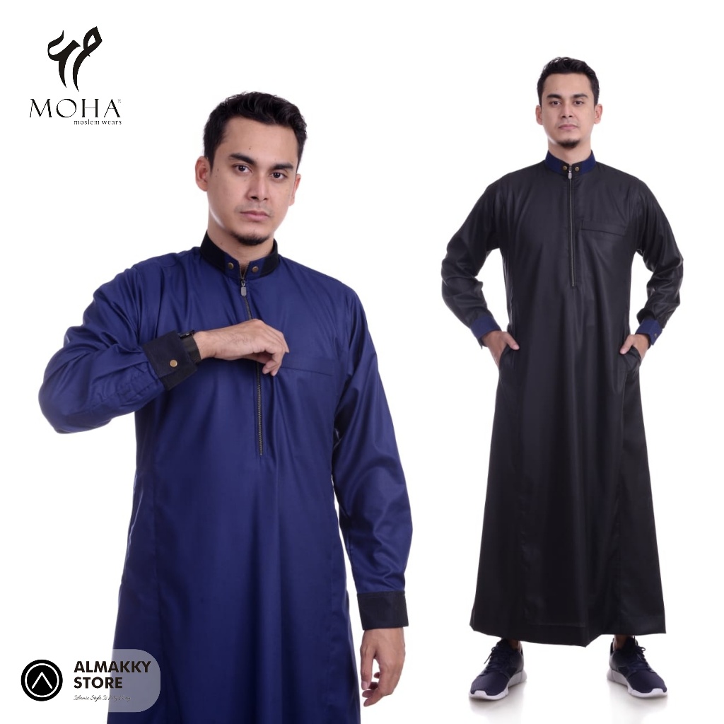 MOHA PREMIUM THOBE 044 - Gamis Pria Jubah Premium ala Rethobe