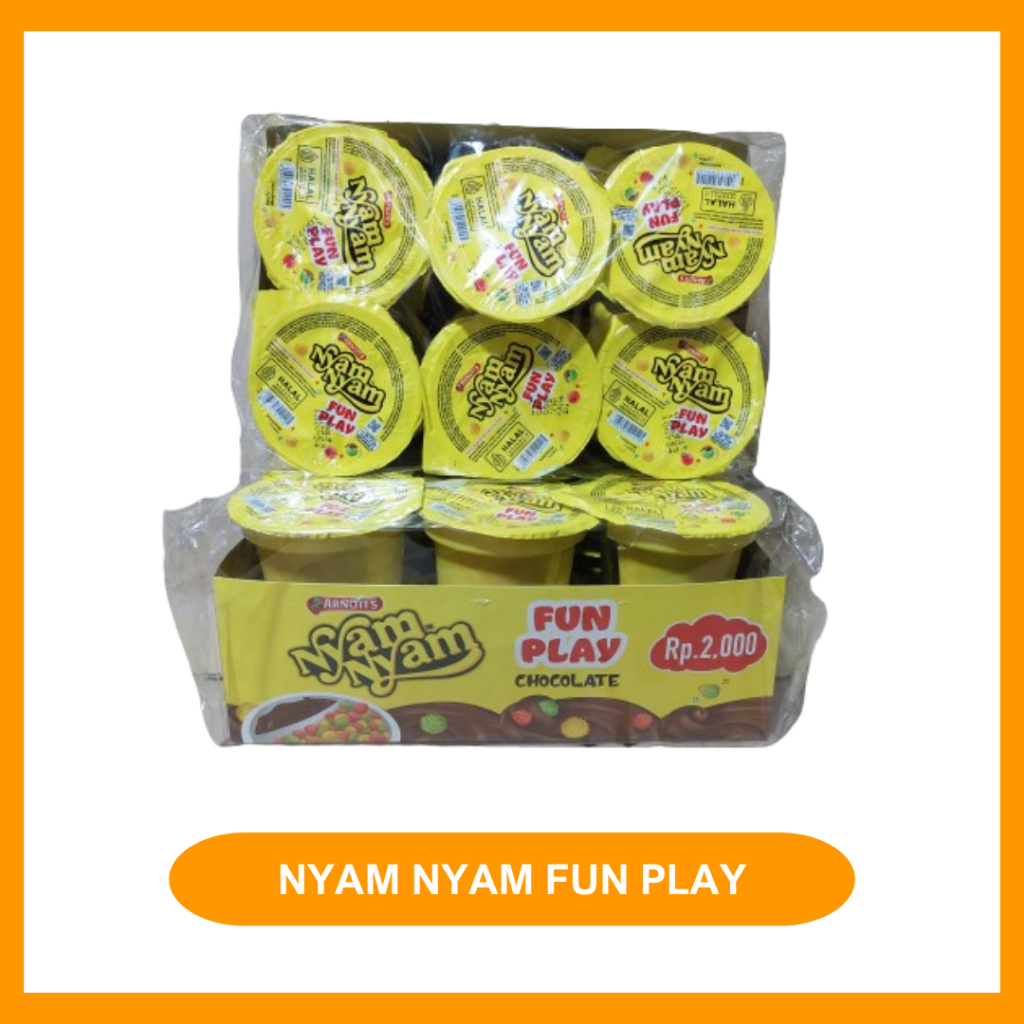 

PROMO! NYAM NYAM FUN PLAY CHOCOLATE - JAJANAN ANAK- SNACK MURAH- MAKANAN RINGAN- CEMILAN