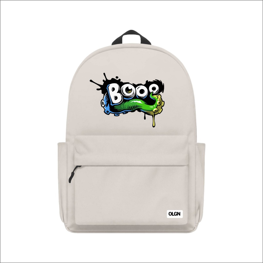 Tas Ransel Sekolah Keren Tas Backpack Motif BOO Distro Pria Wanita