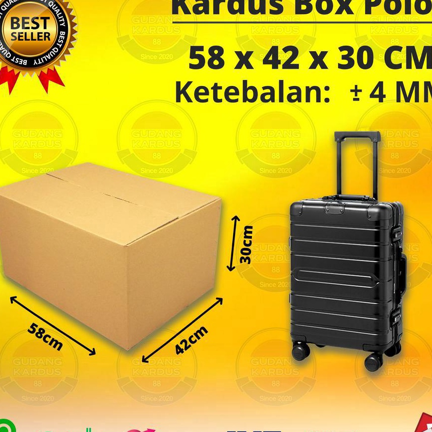 

Beli satu dapatkan yang lain dengan harga diskon Kardus Karton Box Besar 58x42x3 CM Kotak Dus Packing Jumbo Kokoh Polos