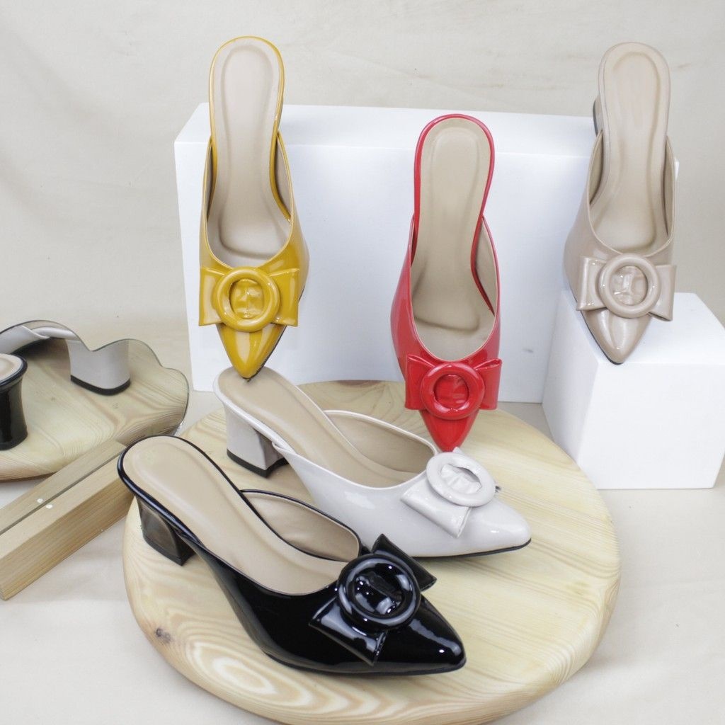 Sepatu wanita High Heels Hak Tahu Terbaru Murah Kekinian