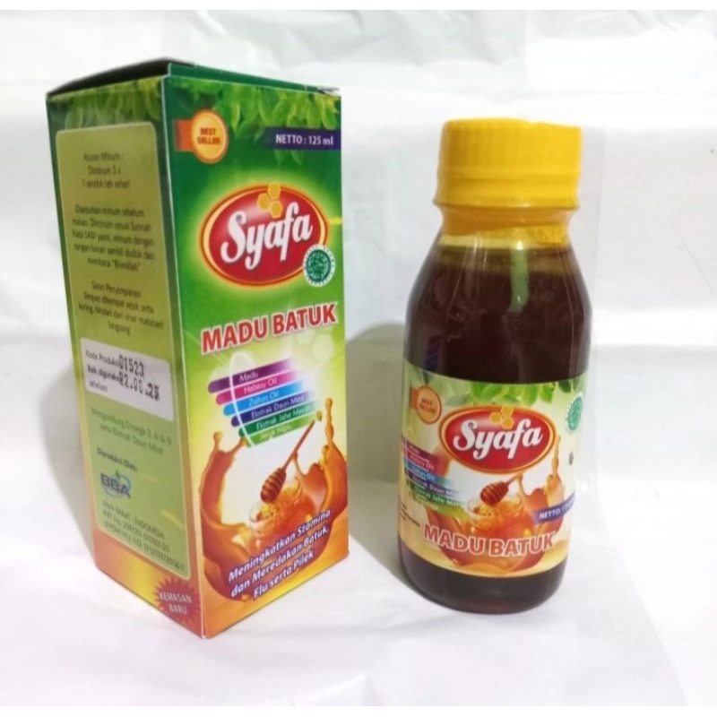 

Madu Batuk Syafa 175gram - Cepat Atasi Batuk Flu & Pilek