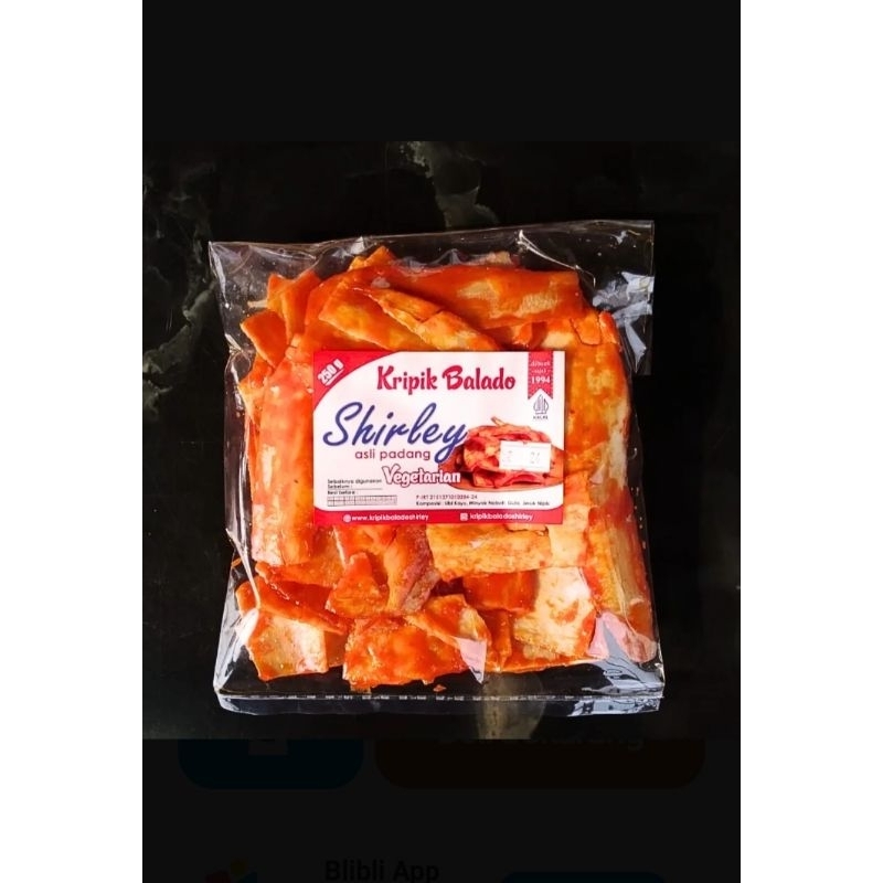 

kripik Balado Shirley Asli Padang 250g Vegan