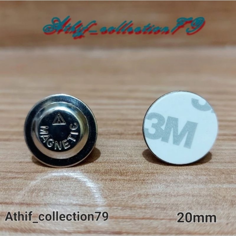 

MAGNET BULAT MAGNET NAME TAG UKURAN 20MM PLUS LEM