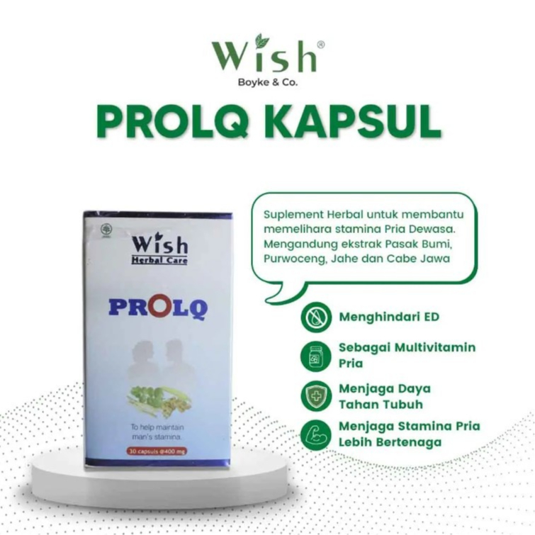 Wish Prolq Asli Dr Boyke 100% Original Obay Multivitamin Pria Dewasa - Stamina Pria - Wish Herbal Ca
