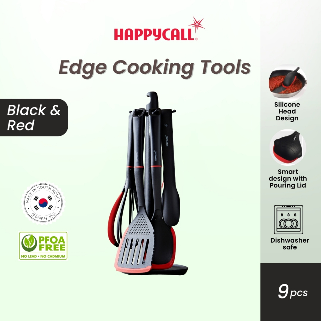 Happycall Edge Cooking Tools 9pcs Set - Alat Masak Spatula