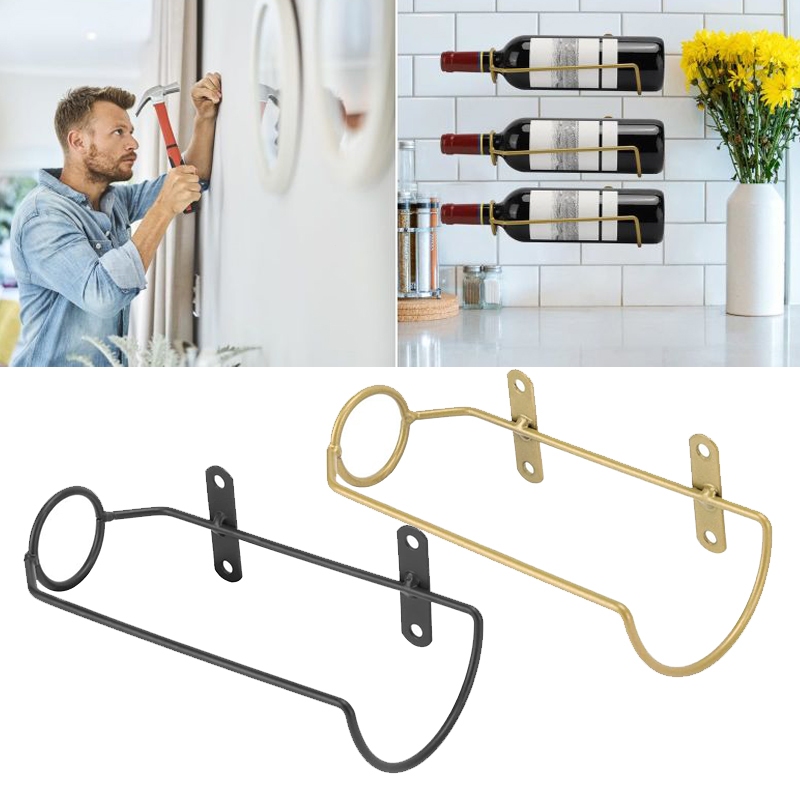 Wine Holder Wall Holder Rak Dinding Botol Wine Bar Rak Hiasan Dinding Dekorasi
