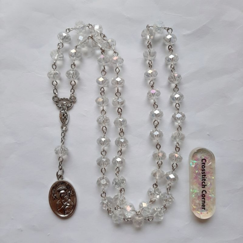 Rosario Bunda Maria Penolong Abadi kristal ceko